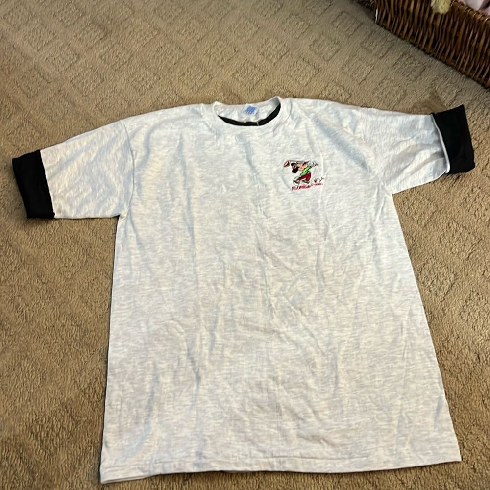 Vintage Mickey Mouse Florida embroidered T- Shirt size large new